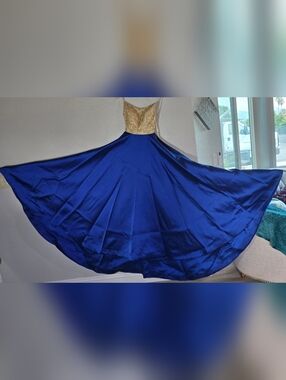 Windsor Sapphire Blue Satin Dress